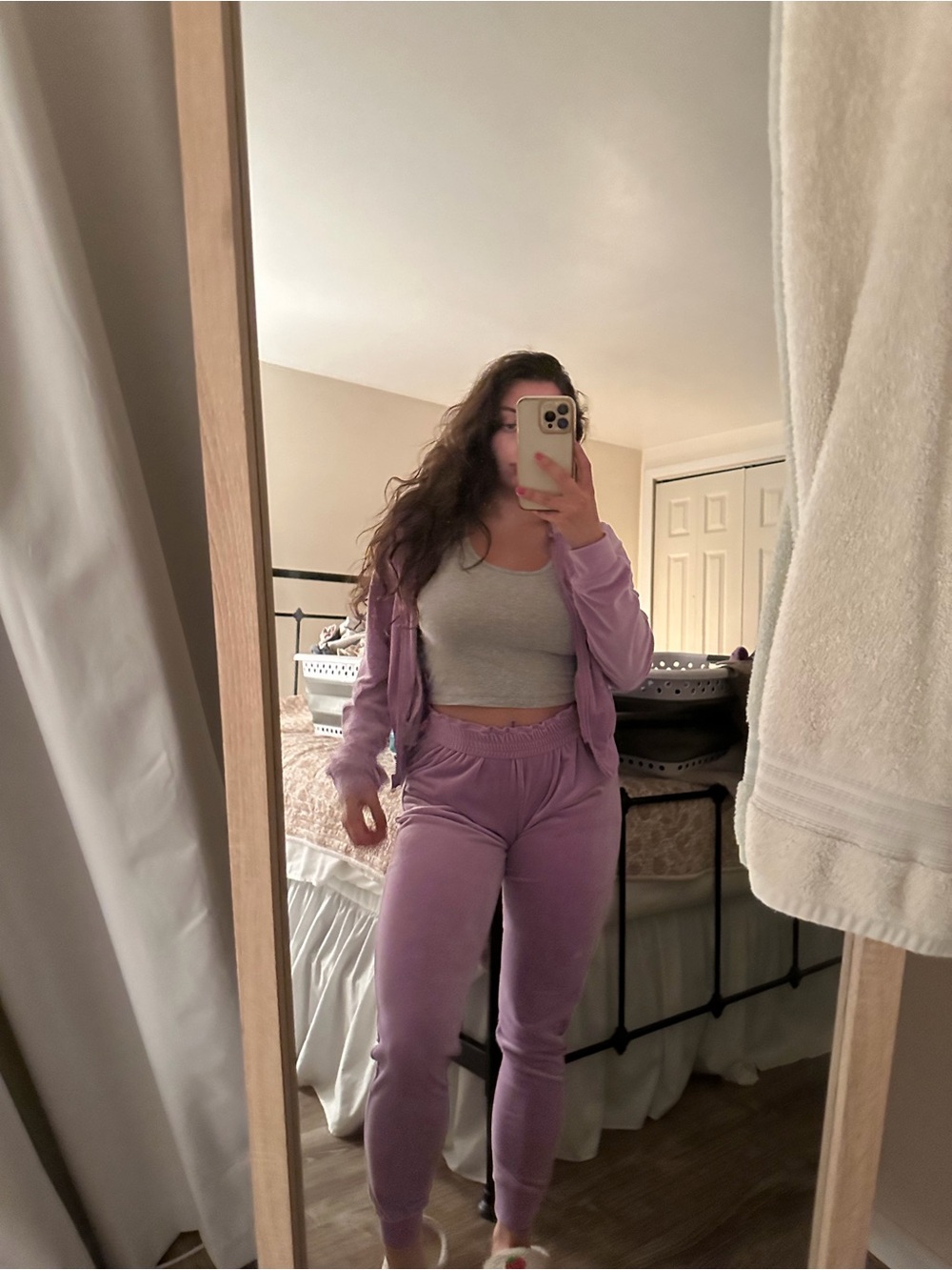 Lavender Velvet Set Women